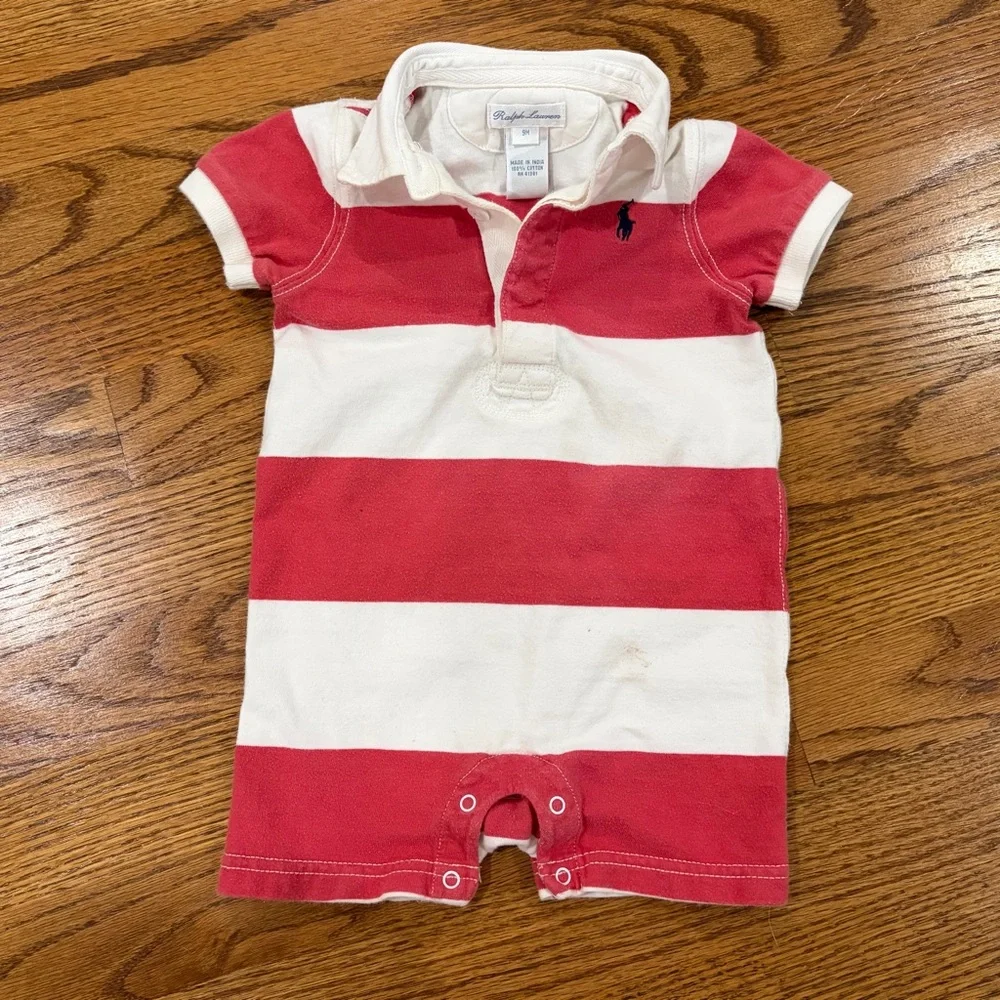 RL Striped 9M Onesie